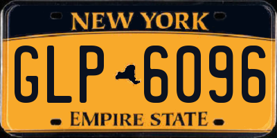 NY license plate GLP6096