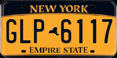 NY license plate GLP6117