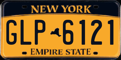 NY license plate GLP6121