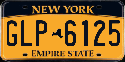 NY license plate GLP6125