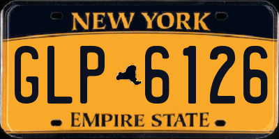 NY license plate GLP6126