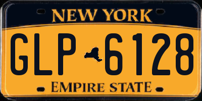 NY license plate GLP6128
