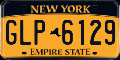 NY license plate GLP6129