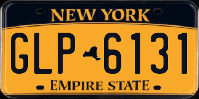 NY license plate GLP6131