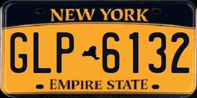 NY license plate GLP6132