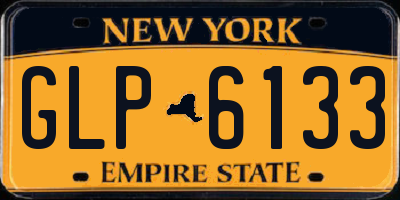 NY license plate GLP6133