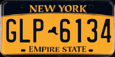 NY license plate GLP6134