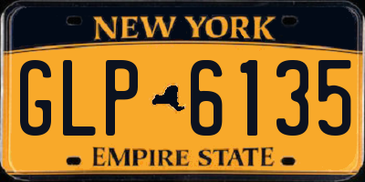 NY license plate GLP6135