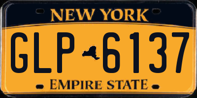 NY license plate GLP6137