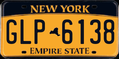 NY license plate GLP6138