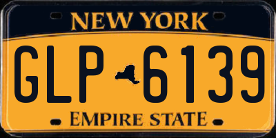 NY license plate GLP6139