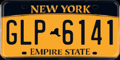NY license plate GLP6141