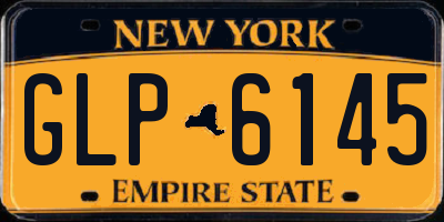 NY license plate GLP6145