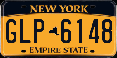 NY license plate GLP6148