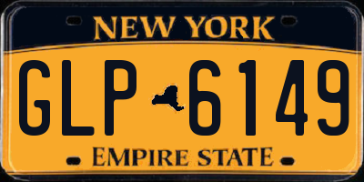 NY license plate GLP6149