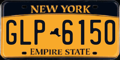 NY license plate GLP6150