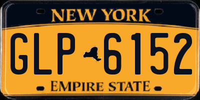 NY license plate GLP6152