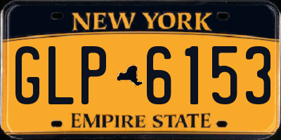 NY license plate GLP6153