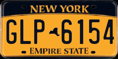 NY license plate GLP6154