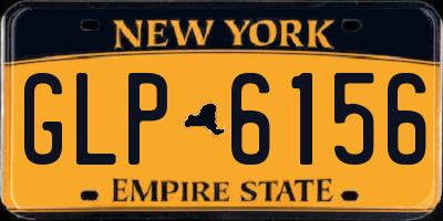 NY license plate GLP6156