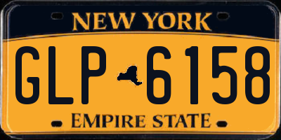 NY license plate GLP6158