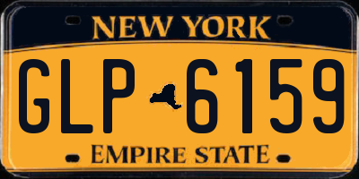 NY license plate GLP6159