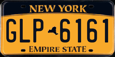 NY license plate GLP6161