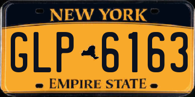 NY license plate GLP6163