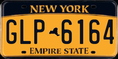 NY license plate GLP6164