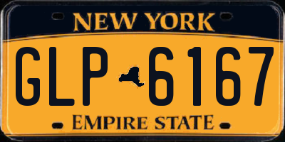 NY license plate GLP6167