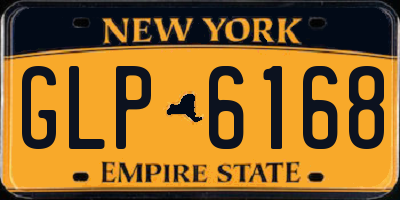 NY license plate GLP6168