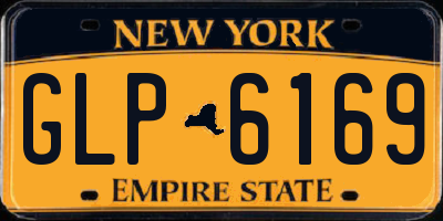 NY license plate GLP6169
