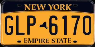 NY license plate GLP6170