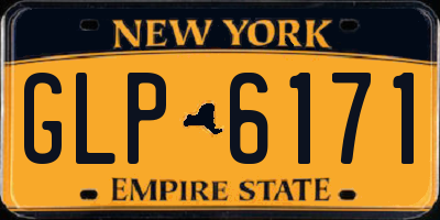 NY license plate GLP6171