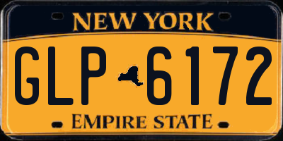 NY license plate GLP6172
