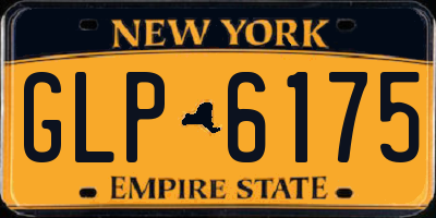 NY license plate GLP6175