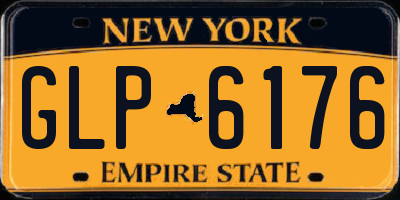 NY license plate GLP6176