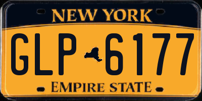 NY license plate GLP6177