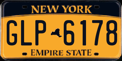 NY license plate GLP6178