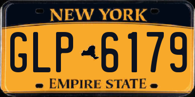 NY license plate GLP6179