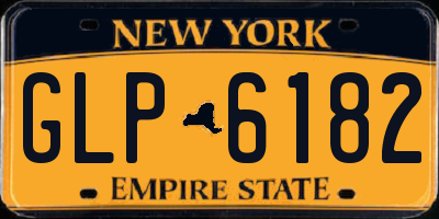 NY license plate GLP6182