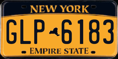 NY license plate GLP6183