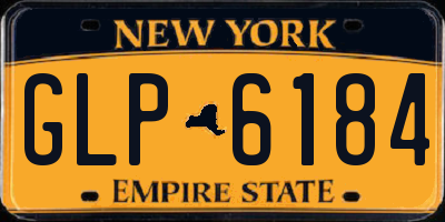 NY license plate GLP6184