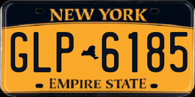 NY license plate GLP6185