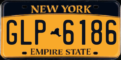 NY license plate GLP6186