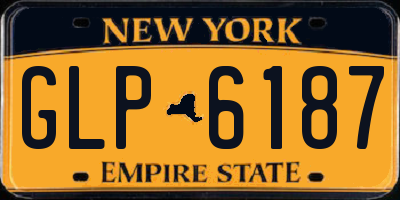 NY license plate GLP6187