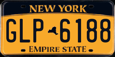 NY license plate GLP6188