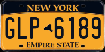 NY license plate GLP6189