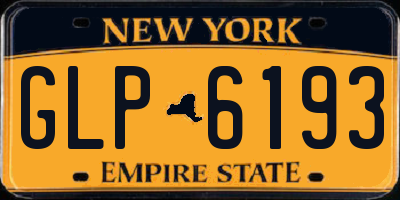 NY license plate GLP6193