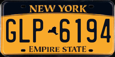 NY license plate GLP6194
